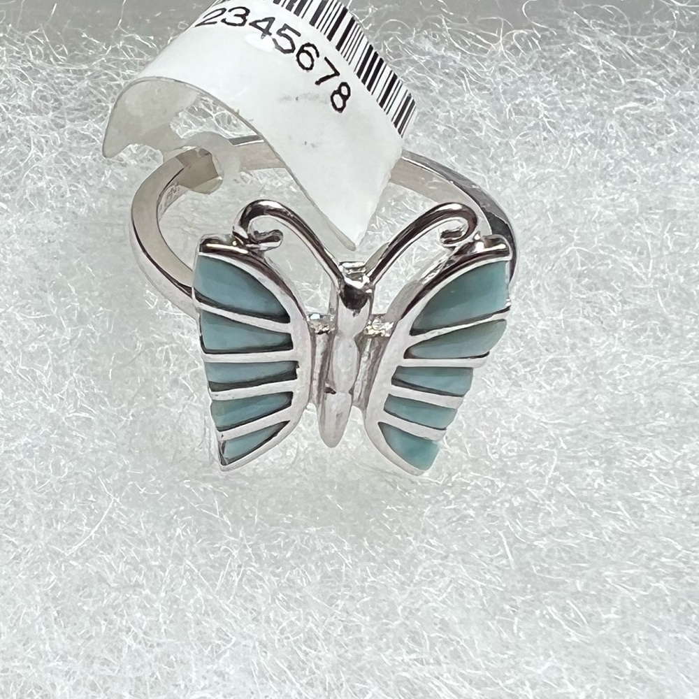 Sterling Silver Butterfly Ring 7.5